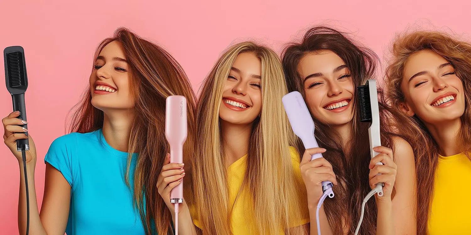 Achieve Silky Smooth Hair with the Umitec Negative Ions Hair Straightening Brush Umitec