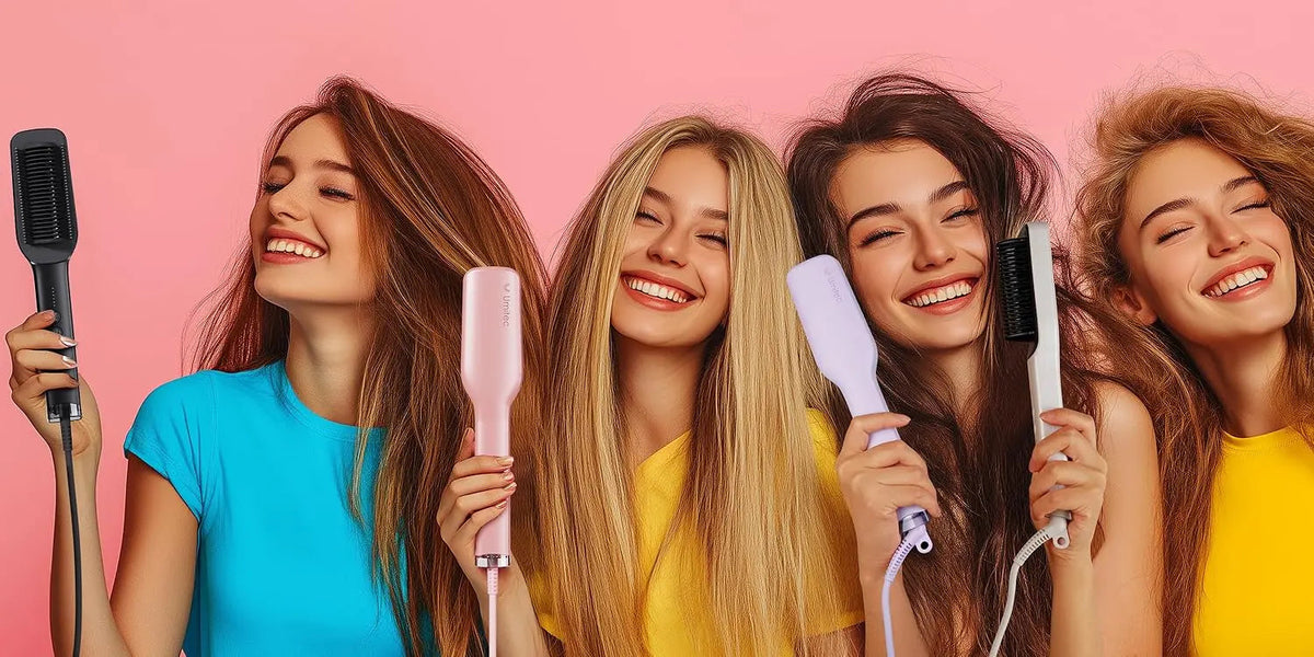 Achieve Silky Smooth Hair with the Umitec Negative Ions Hair Straightening Brush Umitec