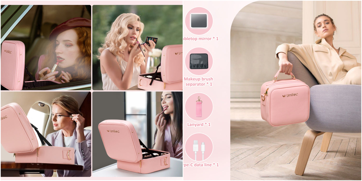 Umitec LED Mirror Makeup Bag: The Ultimate Travel Companion