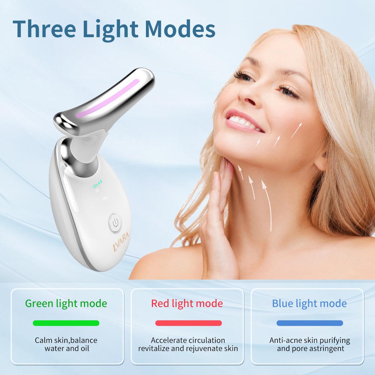LVARA 3-in-1 LED Microcurrent Facial Sculptor