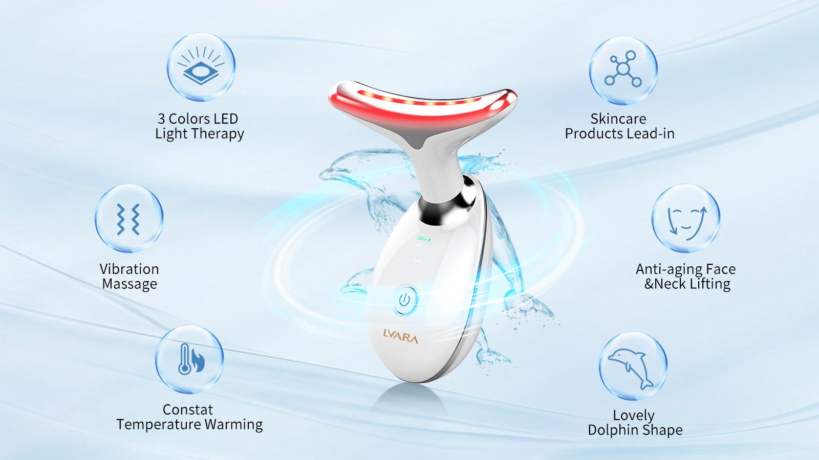 LVARA 3-in-1 LED Microcurrent Facial Sculptor