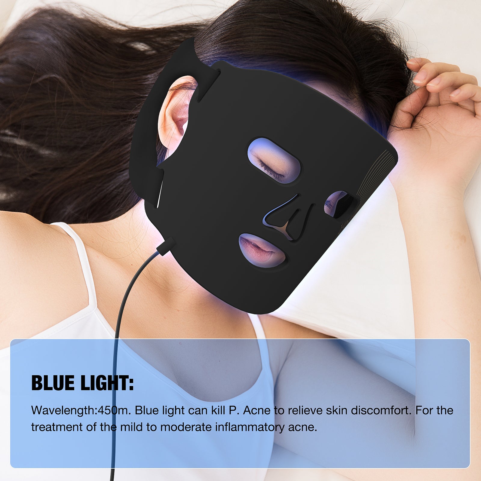 Umitec LED Mask Black