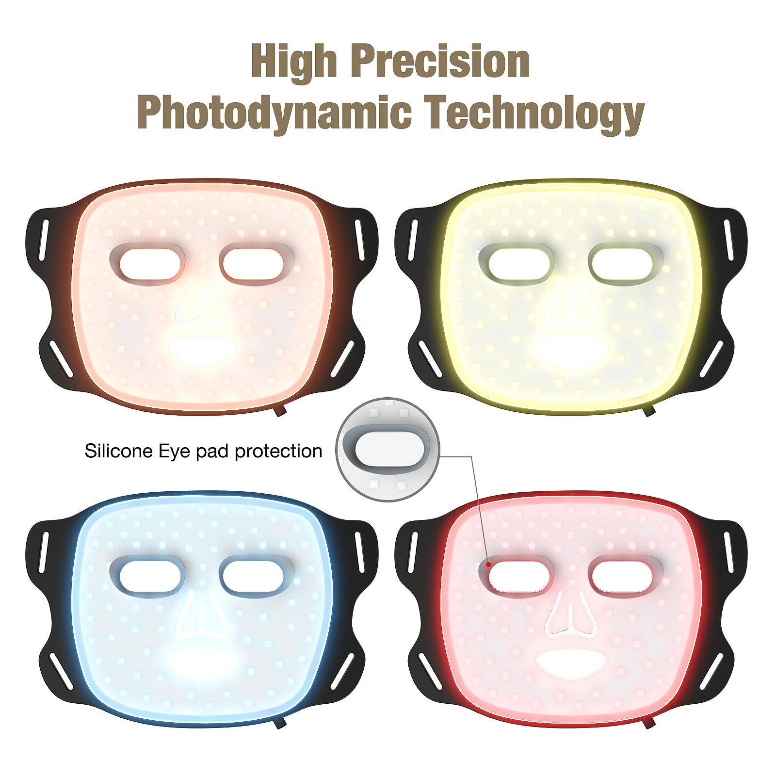 Umitec LED Mask Black