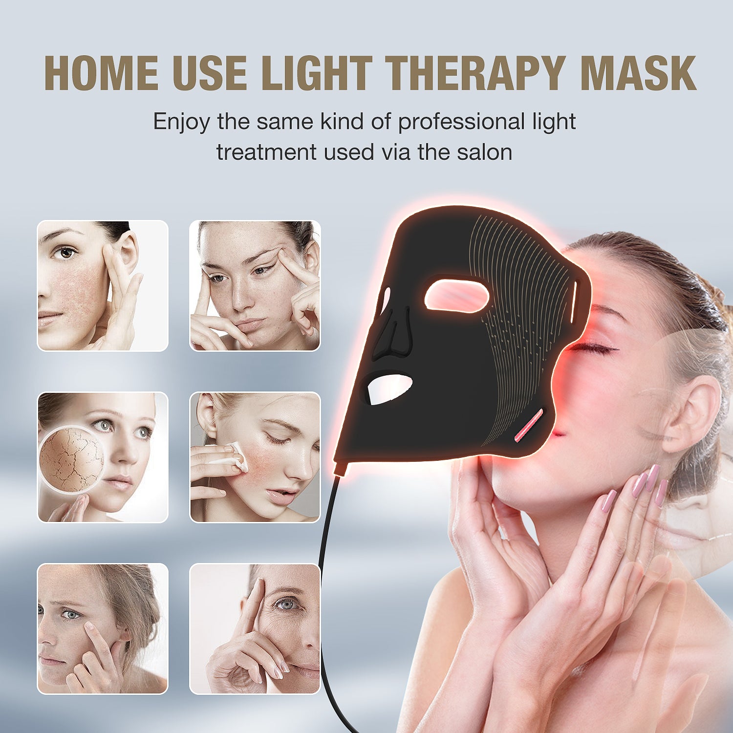 Umitec LED Mask Black