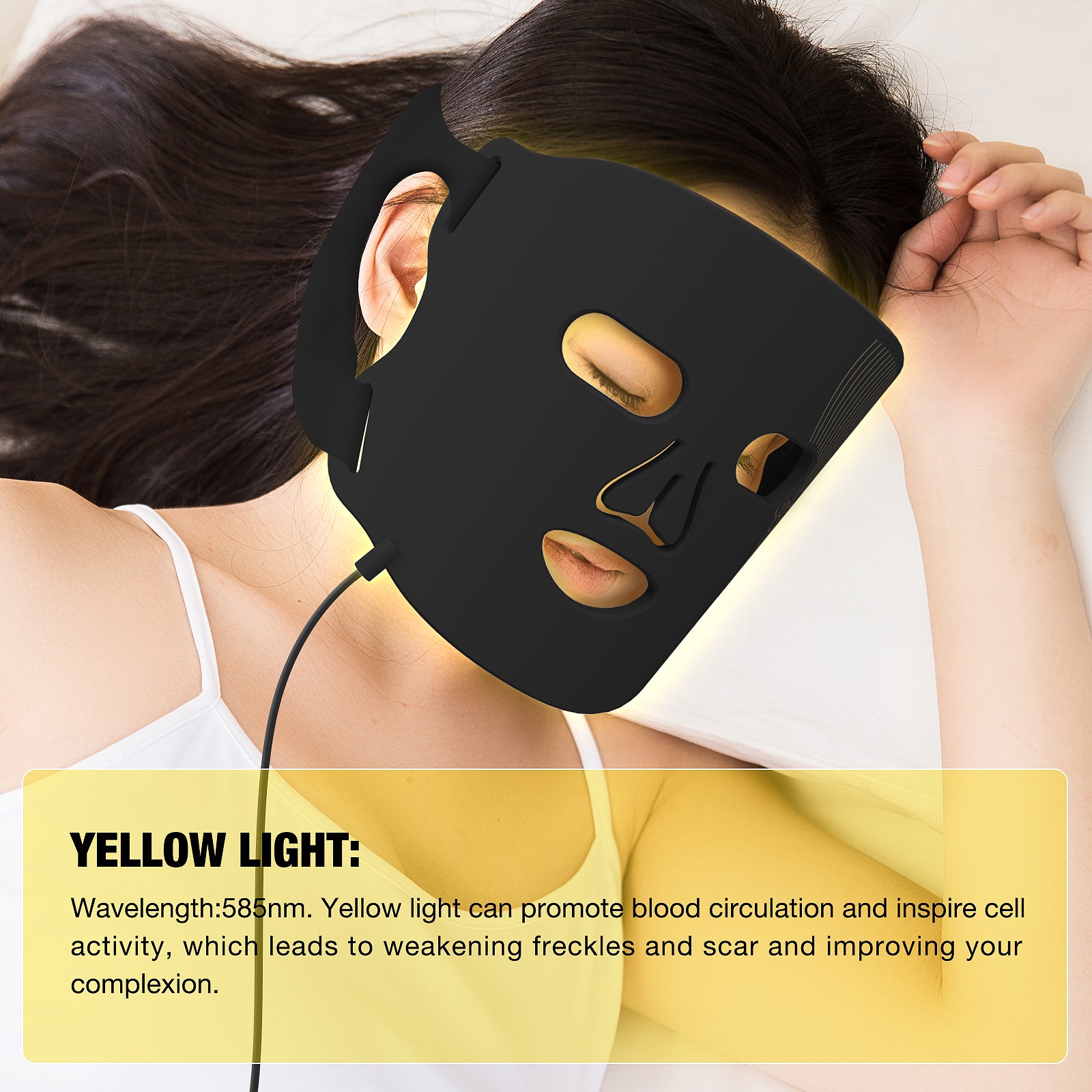 Umitec LED Mask Black
