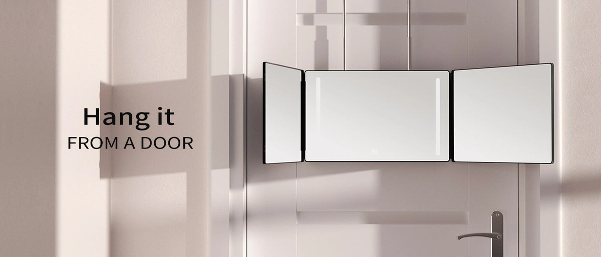 Showcase of door hanging of hook-on uptions
