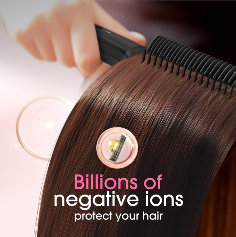 Umitec 2-in-1 Ionic Hair Straightener Brush
