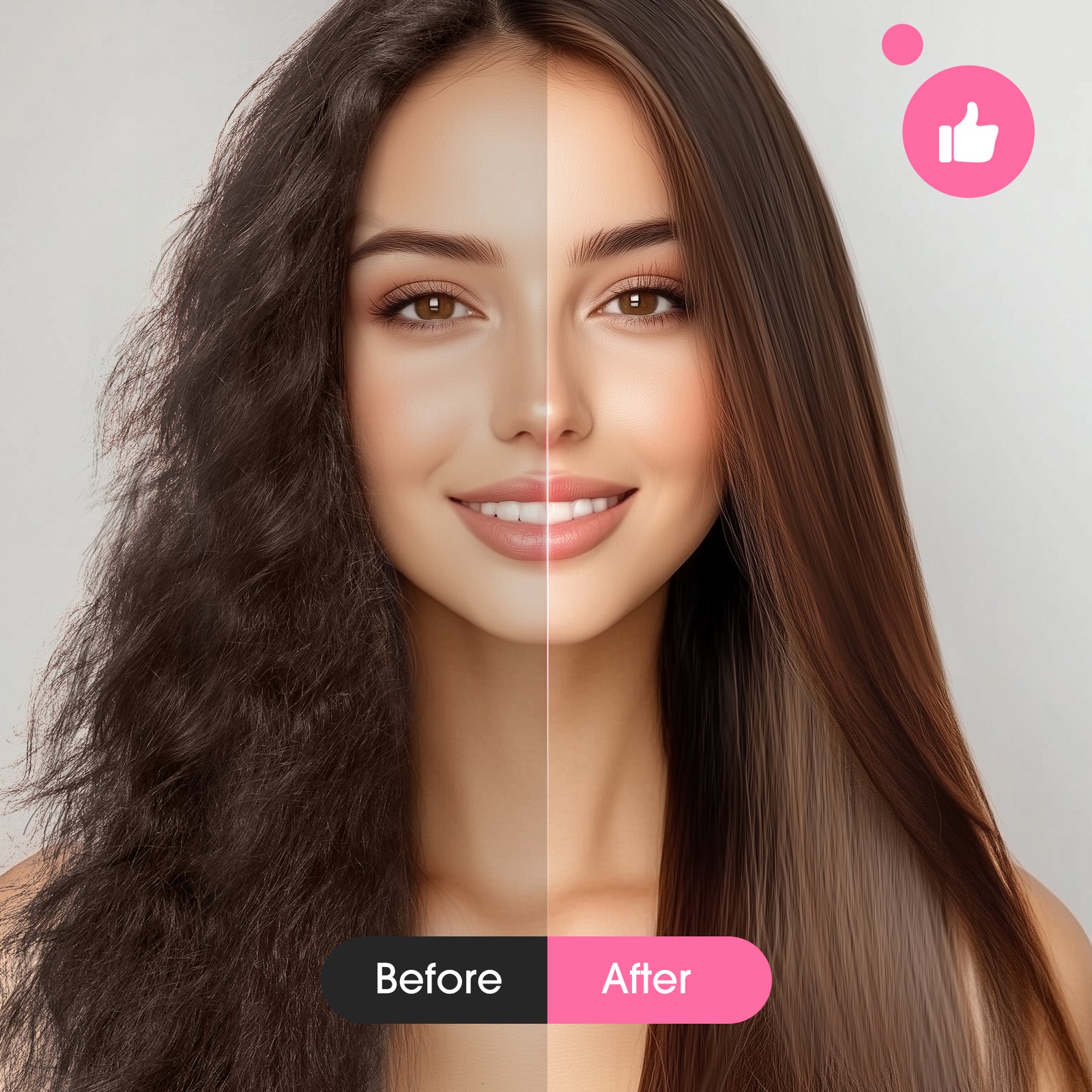 Umitec 2-in-1 Ionic Hair Straightener Brush