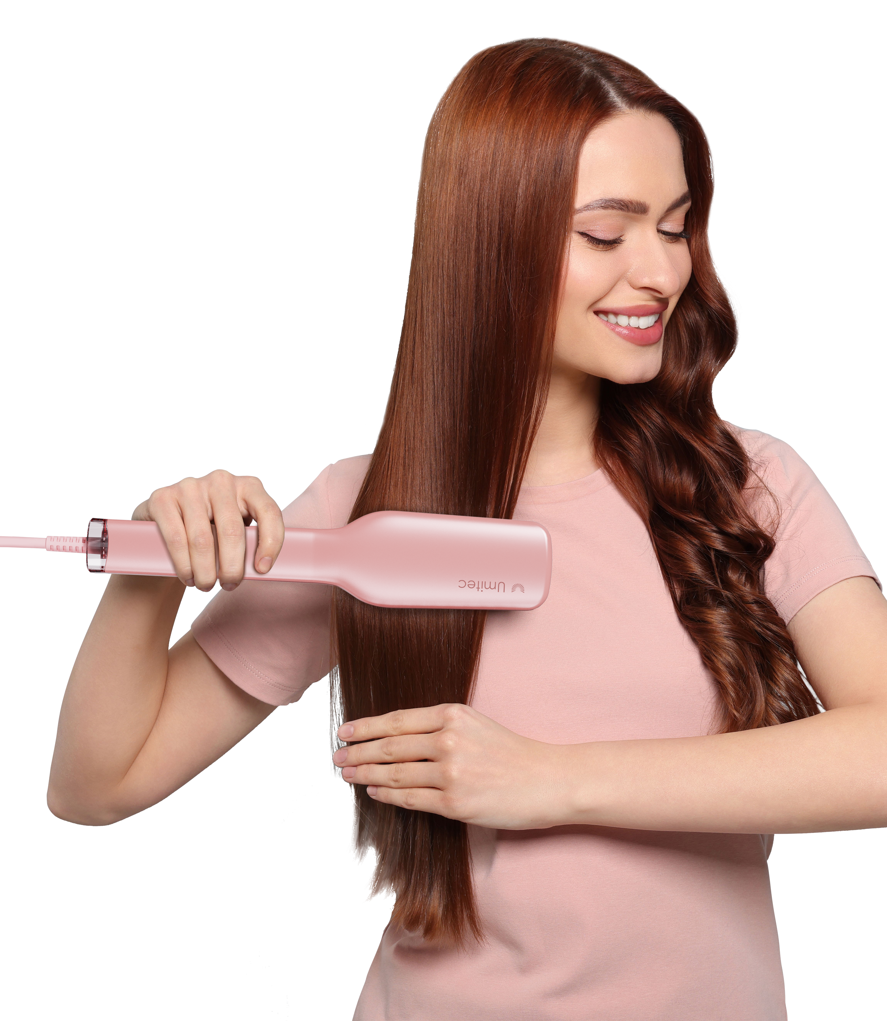 Umitec 2-in-1 Ionic Hair Straightener Brush