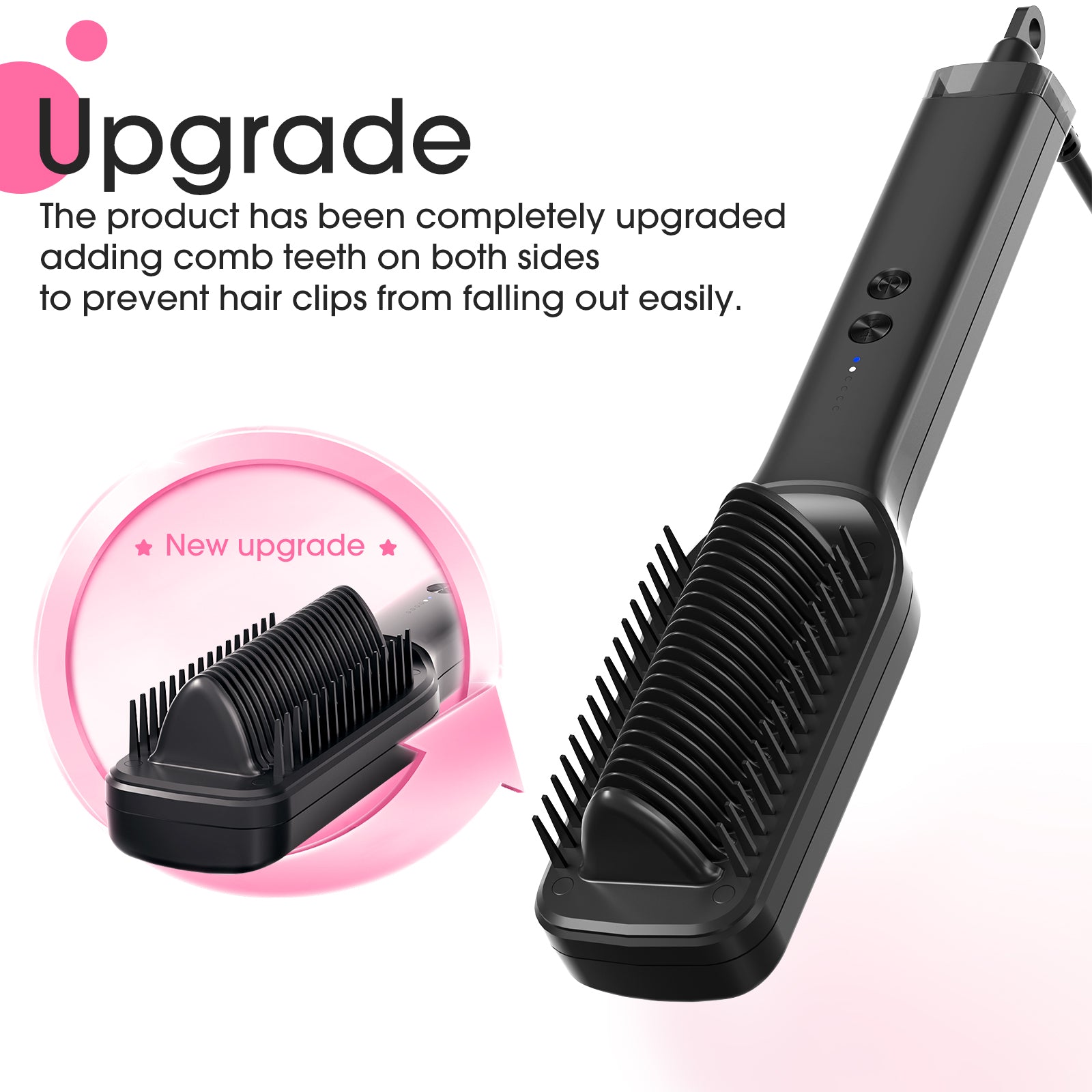 Umitec 2-in-1 Ionic Hair Straightener Brush
