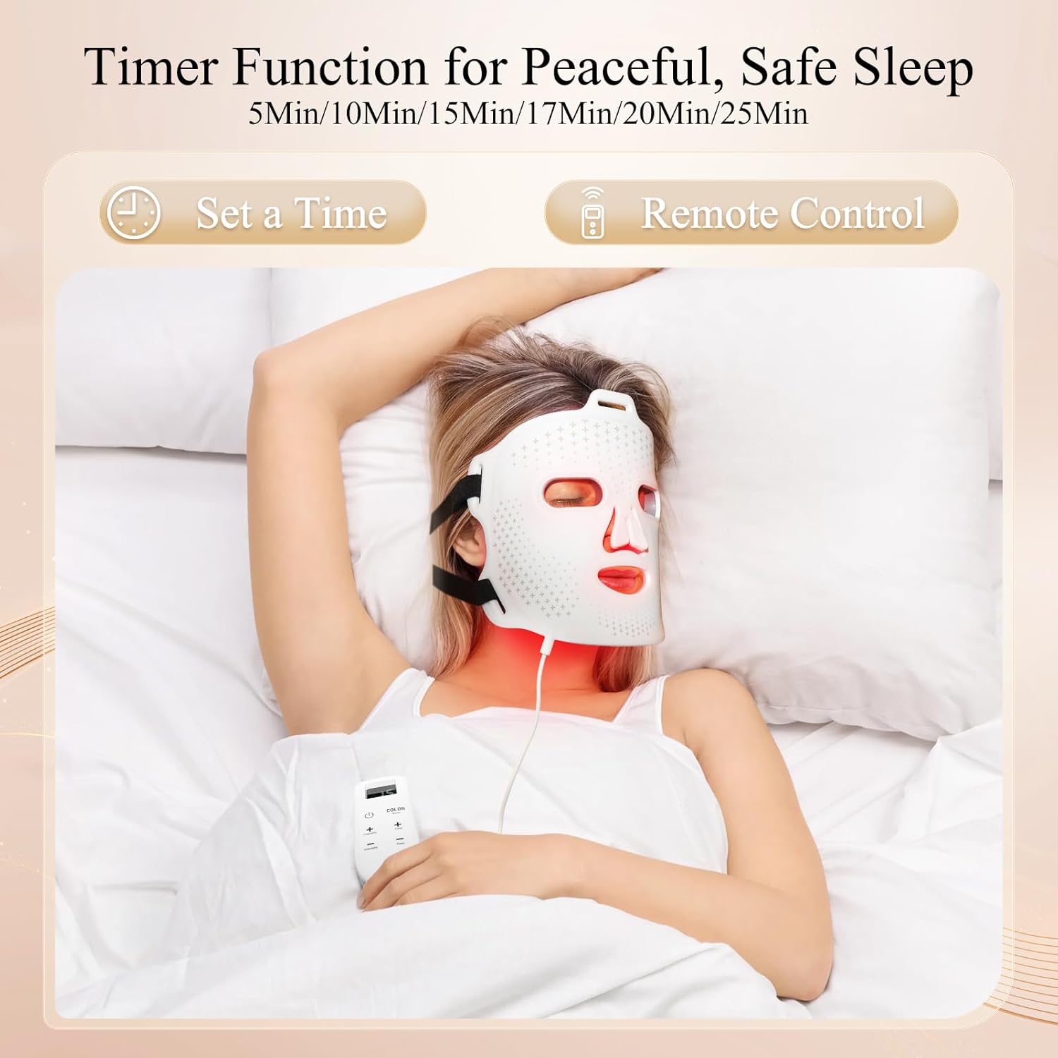 Umitec LED Mask Black