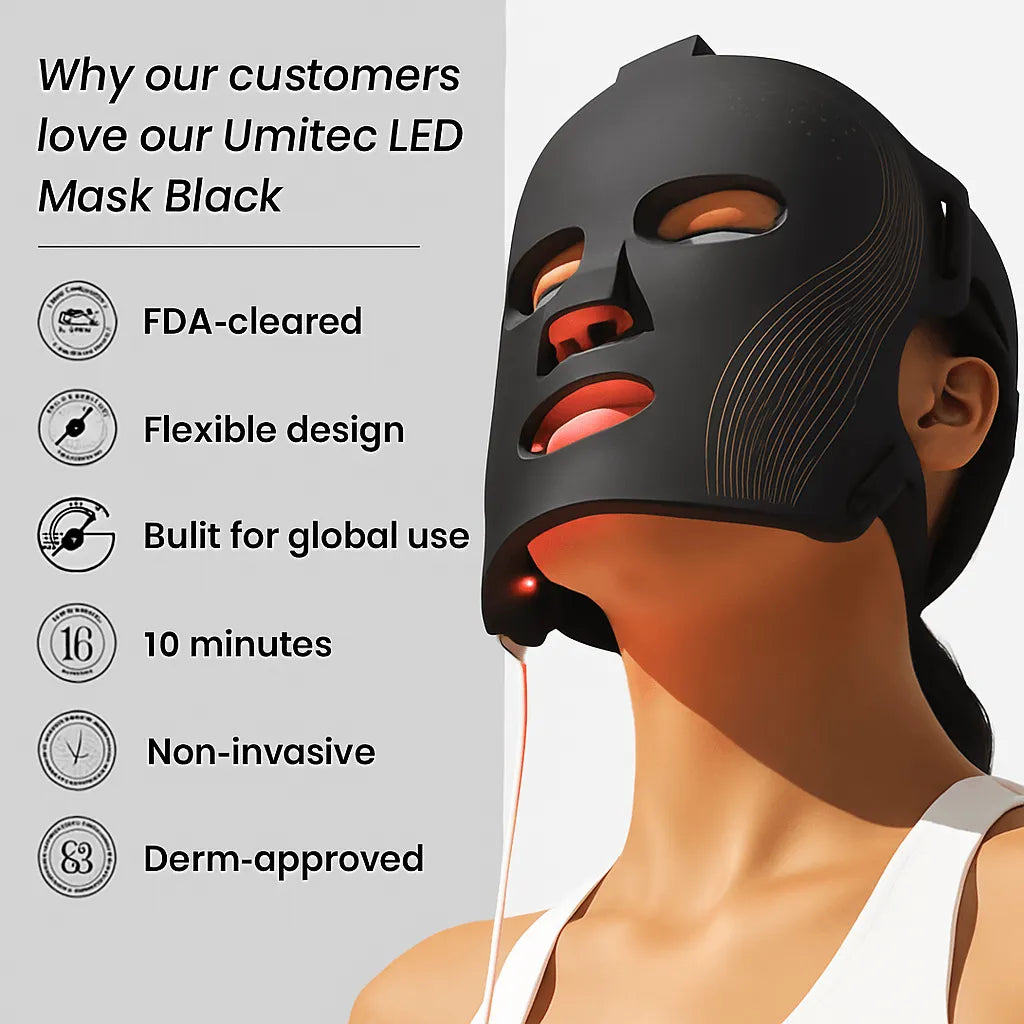 Umitec LED Mask Black