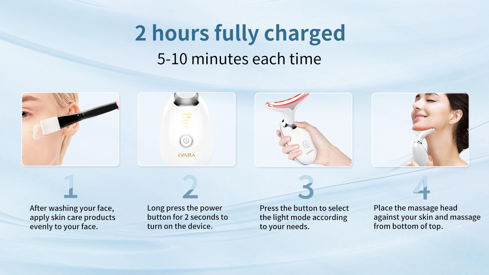 LVARA 3-in-1 LED Microcurrent Facial Sculptor