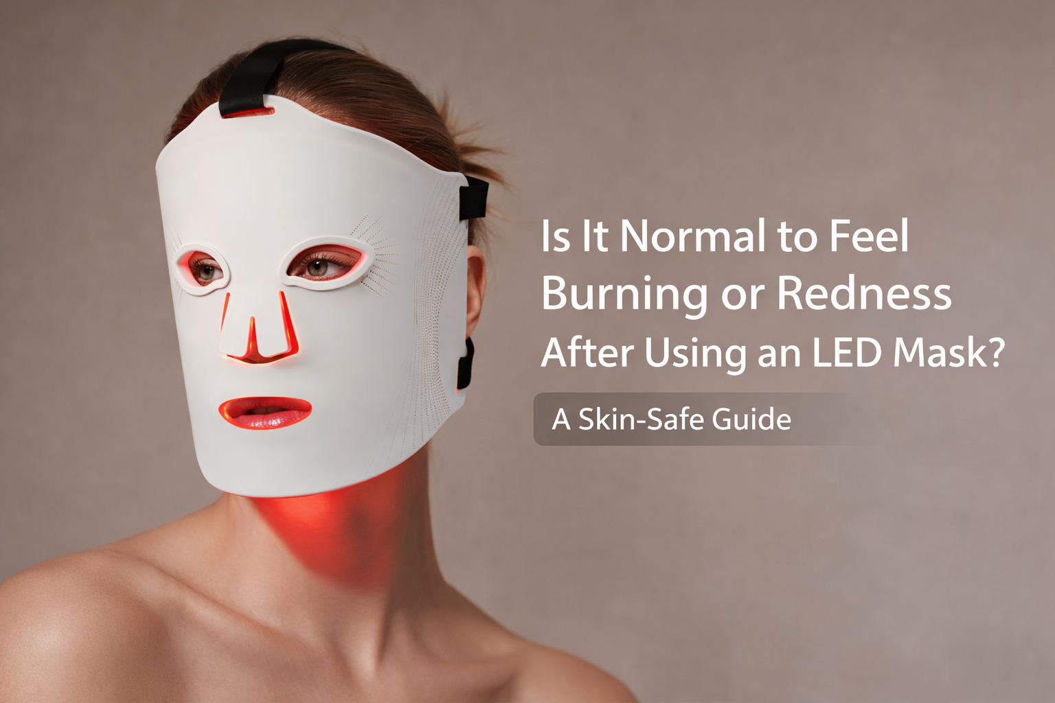 Is It Normal to Feel Burning or Redness After Using an LED Mask? A Skin-Safe Guide for At-Home LED Therapy