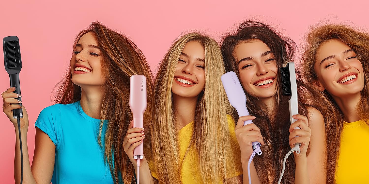 Achieve Silky Smooth Hair with the Umitec Negative Ions Hair Straightening Brush