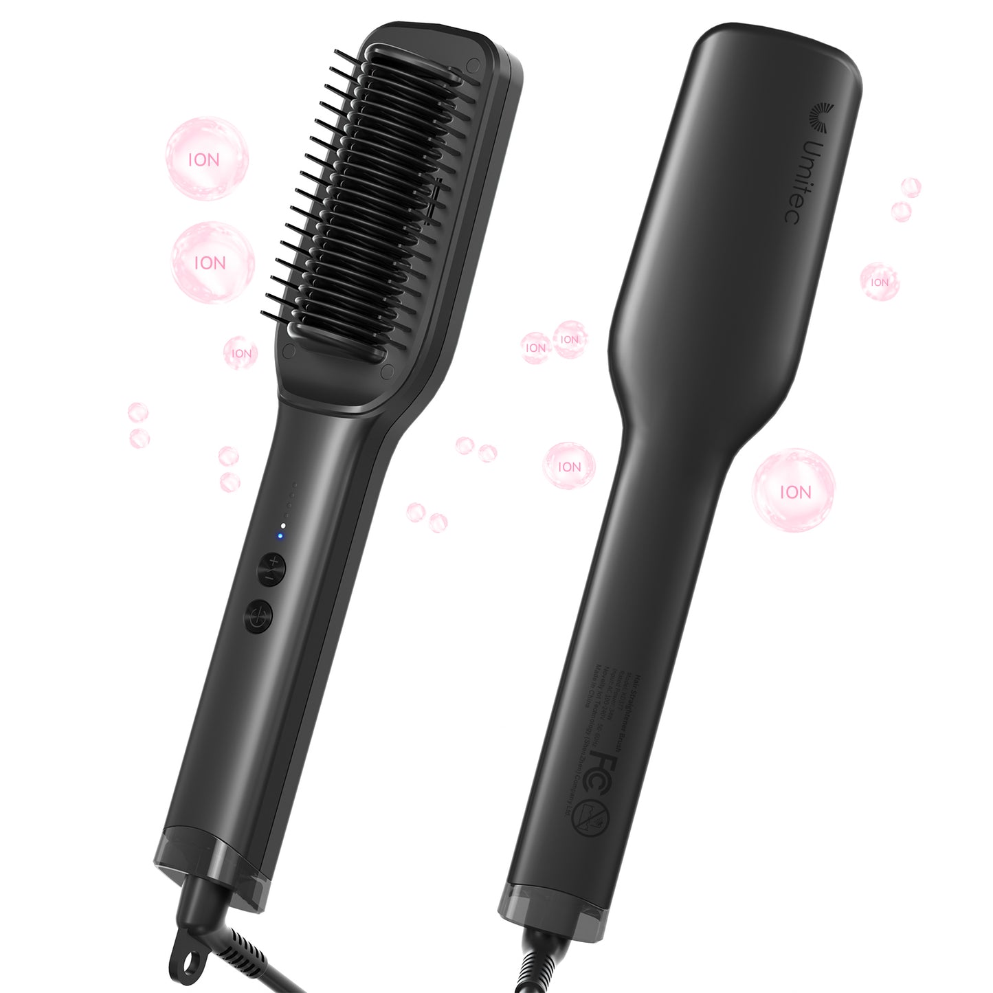 Umitec Negative Ions Hair Straightening Brush