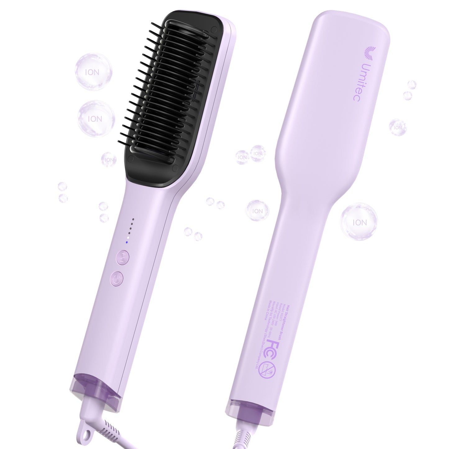 Umitec Negative Ions Hair Straightening Brush