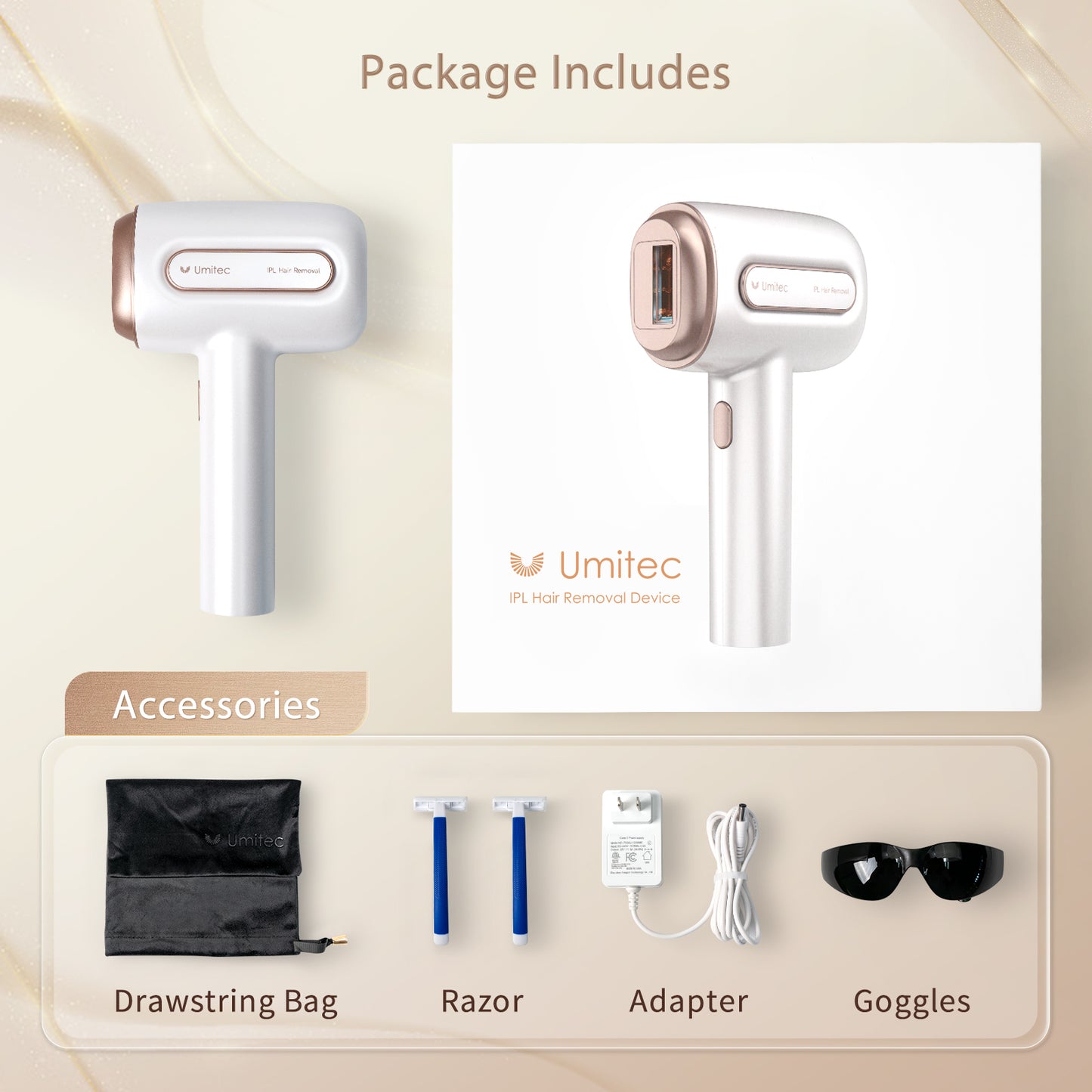 Umitec IPL Ice-cooling Laser Hair Removal Device