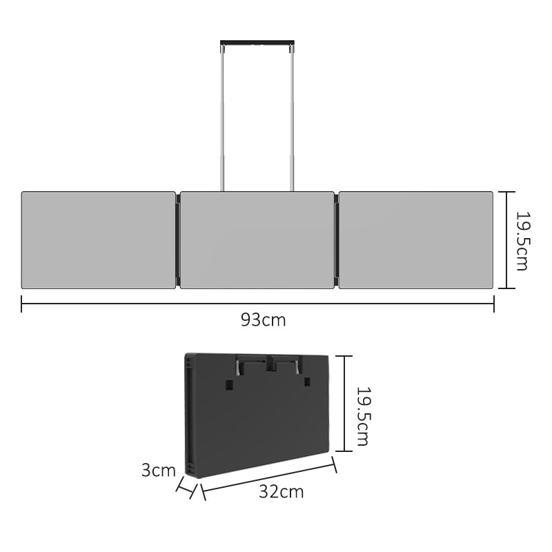 Umitec 3 Way Trifold Mirror