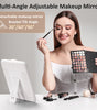 Umitec Makeup Kit Travel Bag with 3 color LED Mirror