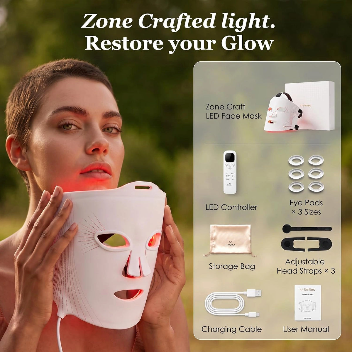 Umitec Zonecraft™ LED Face Mask