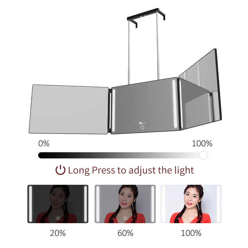 Umitec 3 Way Trifold Mirror