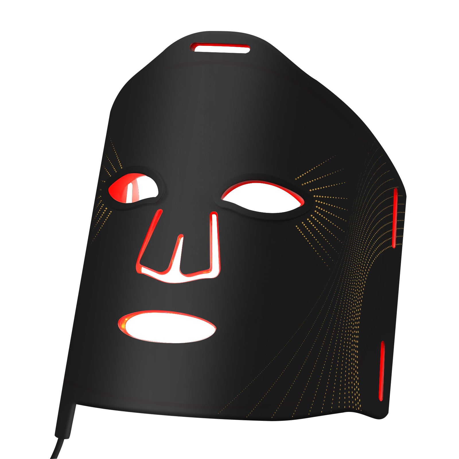 Black LED light therapy face mask for at-home skincare and facial rejuvenation
