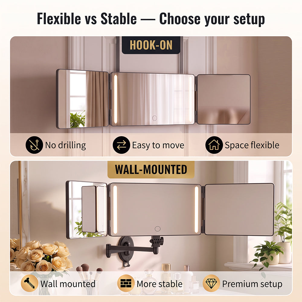 Comparasion between Hook-on and wall-mounted