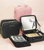 Umitec Makeup Kit Travel Bag with 3 color LED Mirror