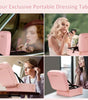 Umitec Makeup Kit Travel Bag with 3 color LED Mirror