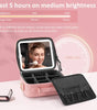 Umitec Makeup Kit Travel Bag with 3 color LED Mirror