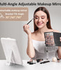 Multiple Angle options for Umitec Makeup Kit Travel Bag, 30, 60 or 90 degree