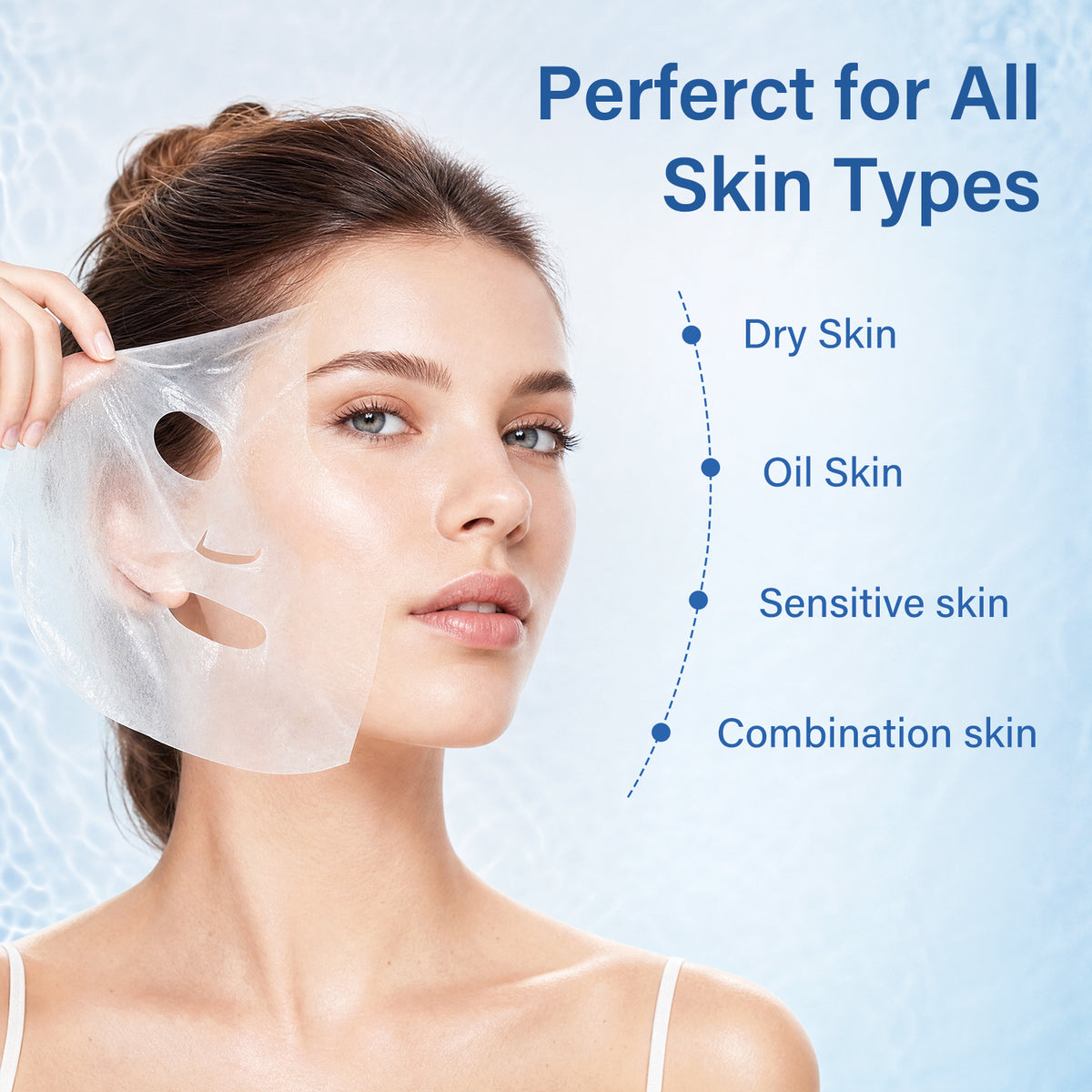 Umitec mask suitable for dry skin, oily skin, sensitive skin and combination skin