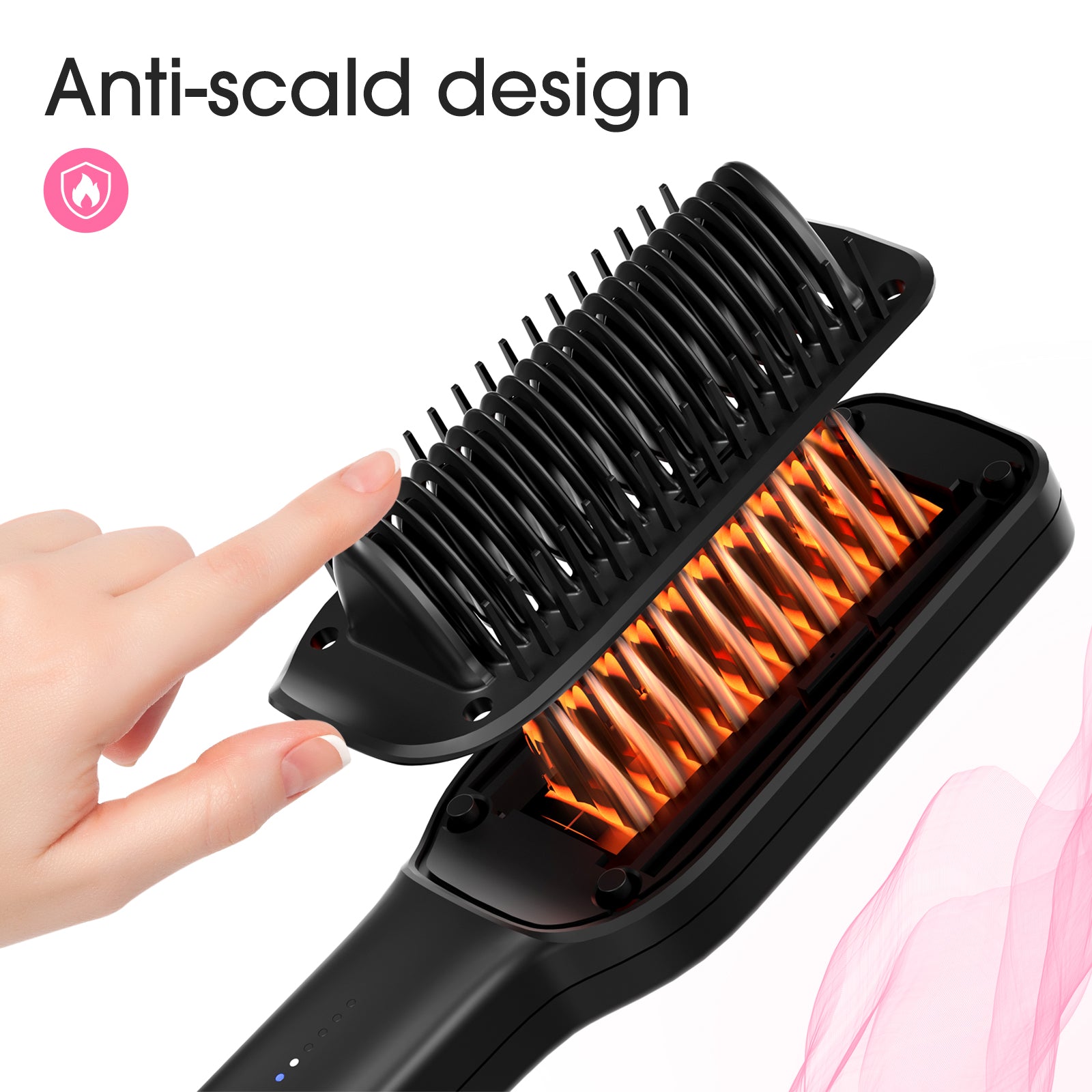 Umitec 2-in-1 Ionic Hair Straightener Brush