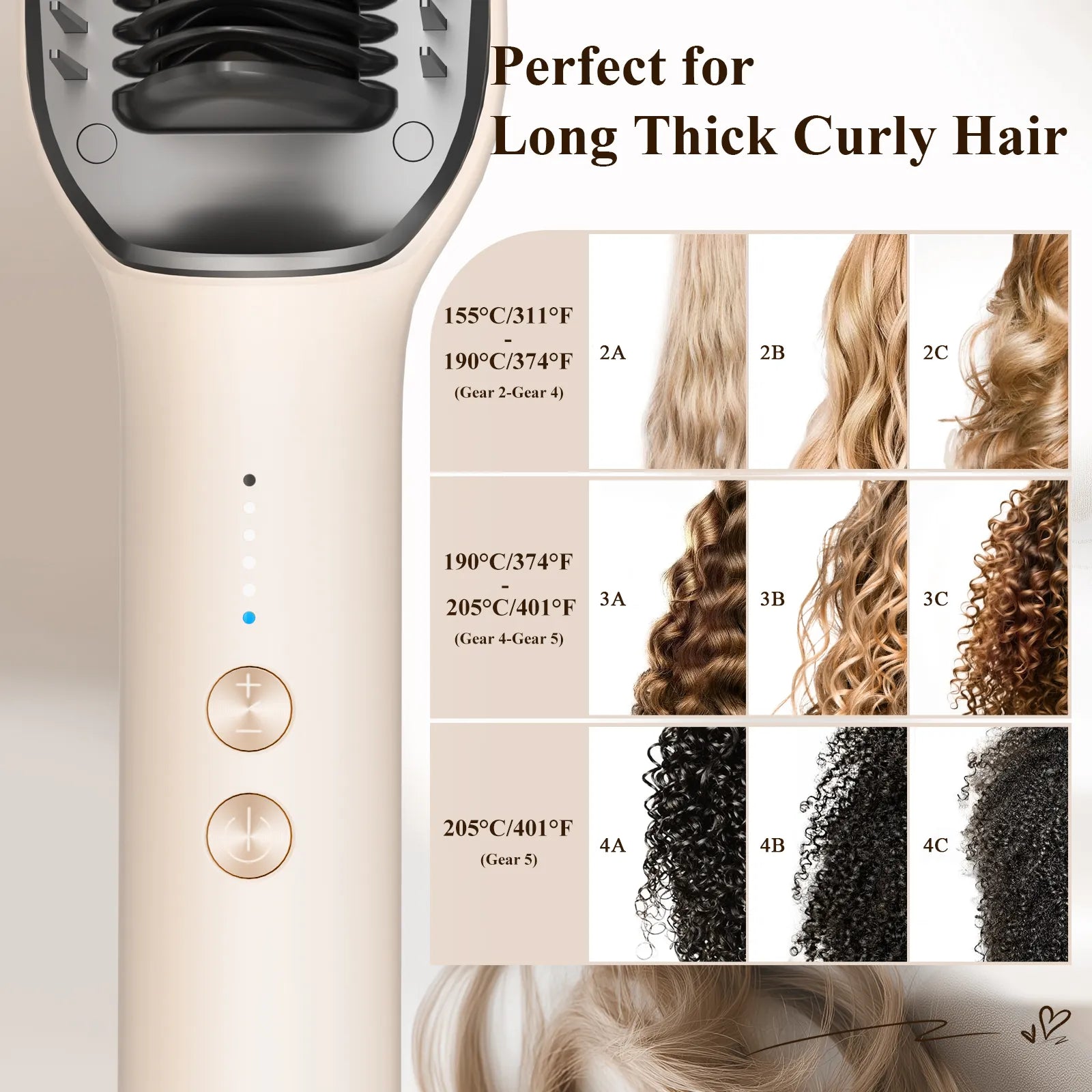 Umitec 2-in-1 Ionic Hair Straightener Brush