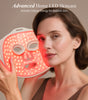 Woman using the Umitec LED Mask Series 2 for advanced home skincare with red light therapy.