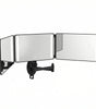 Umitec Trifold mirror medium-size wall-mounted with LED light