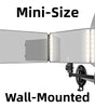 Umitec Trifold mirror mini-size wall-mounted with LED light